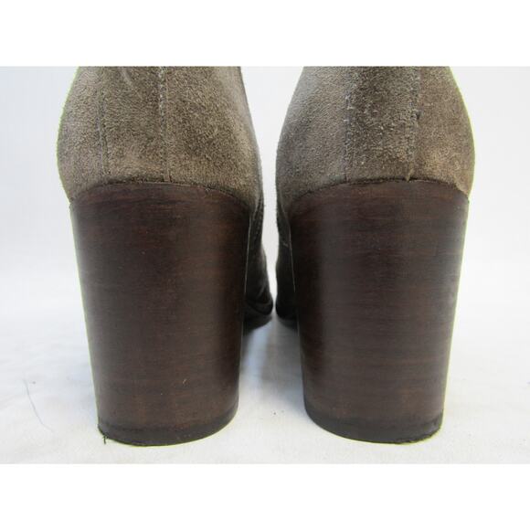 FRYE Womens Size 7 B Brown Suede Zip High Ankle Boots - Picture 8 of 11